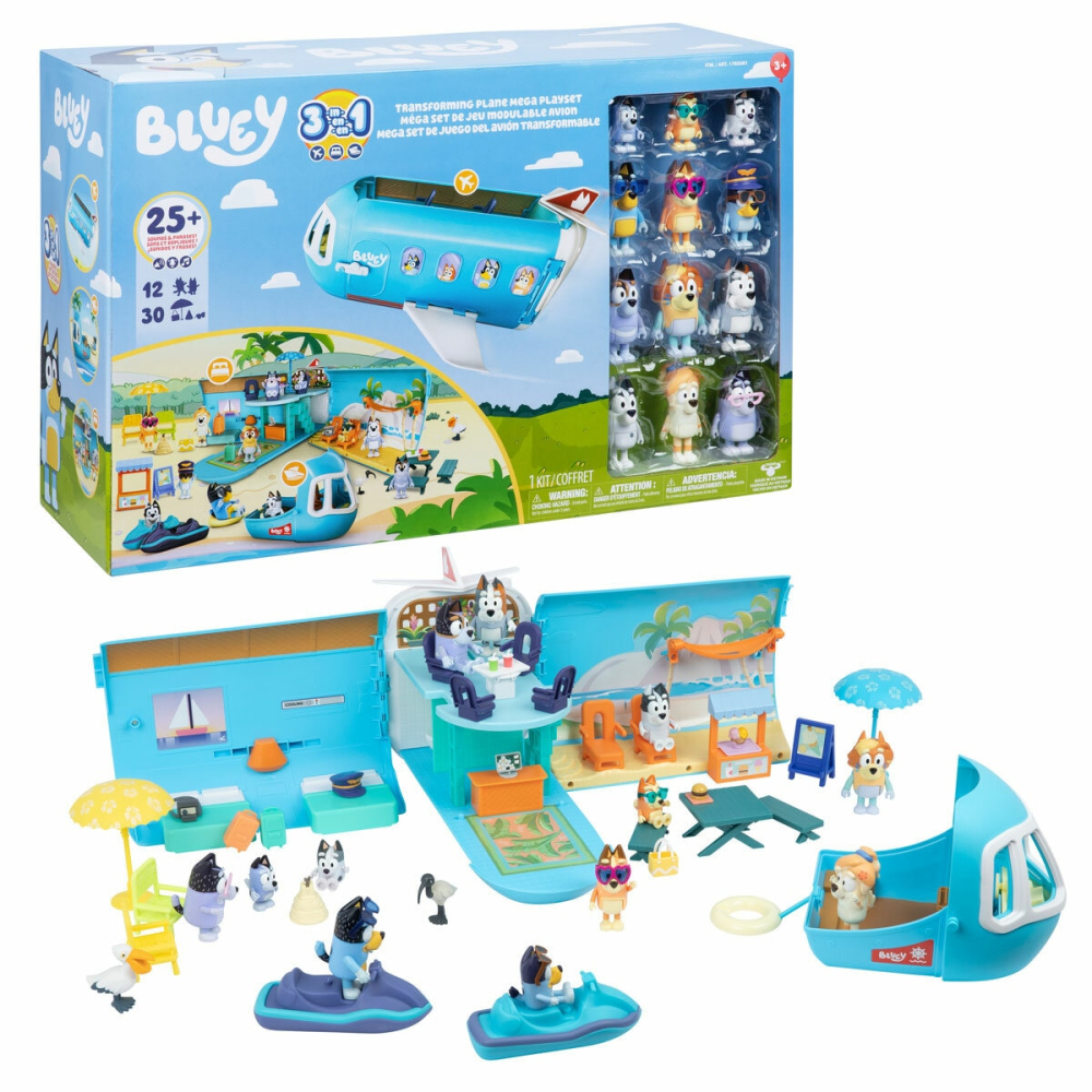 Bluey Airplane Mega Playset (3+ Years)