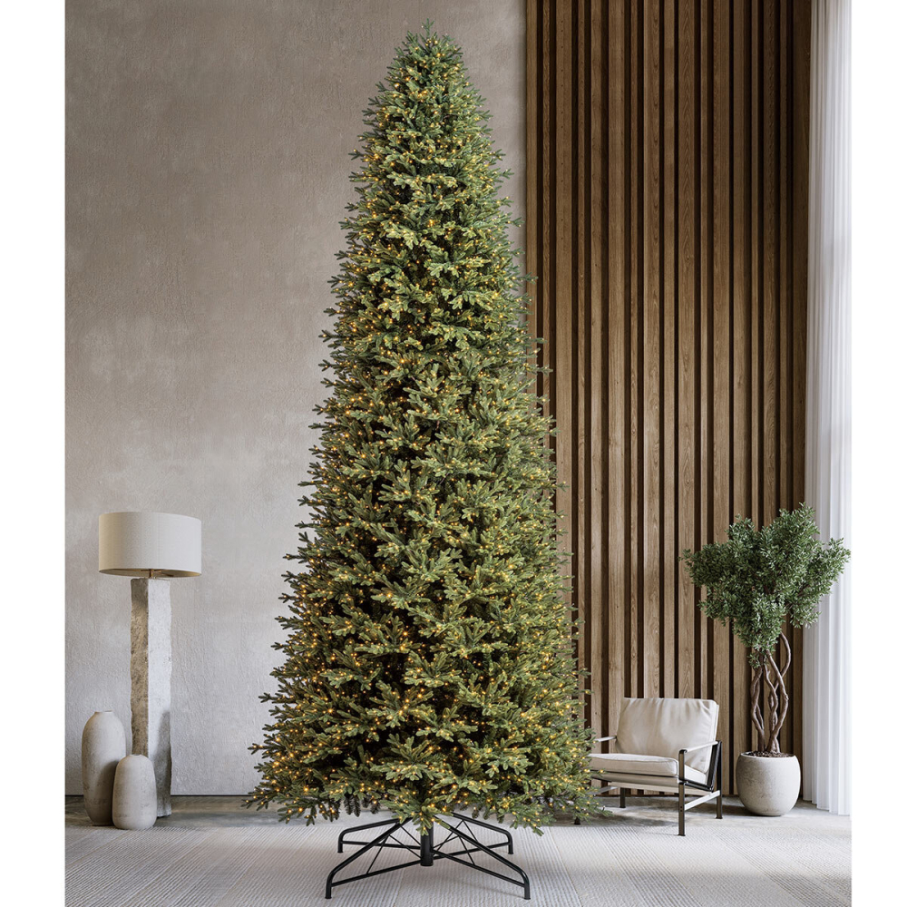 15ft (4.6m) Pre-Lit Aspen Artificial Christmas Tree With 6,000 Colour-Changing LED Lights