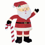 9ft Pop Up Santa With LED Lights - Image 5