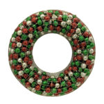 36 inch LED Ornament Wreath With LED lights, Assortment - Image 3