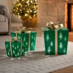 Metal Gift Boxes with LED Lights – Set of 3 - Image 7