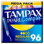 Tampax Pearl Compak Regular Tampons, 4 x 24 Pack - Image 2
