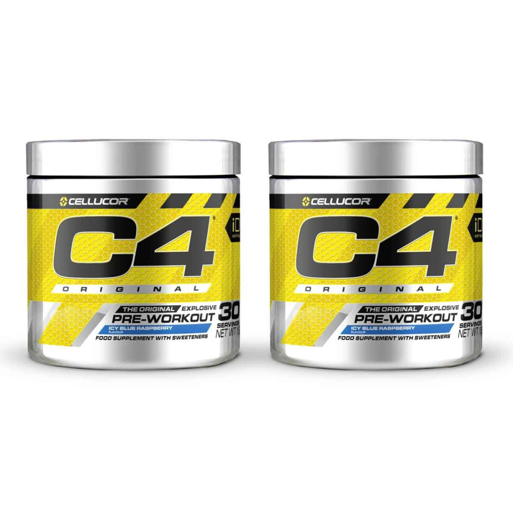 Cellucor C4 The Original Explosive Pre-Workout Icy Blue Raspberry, 2x198g