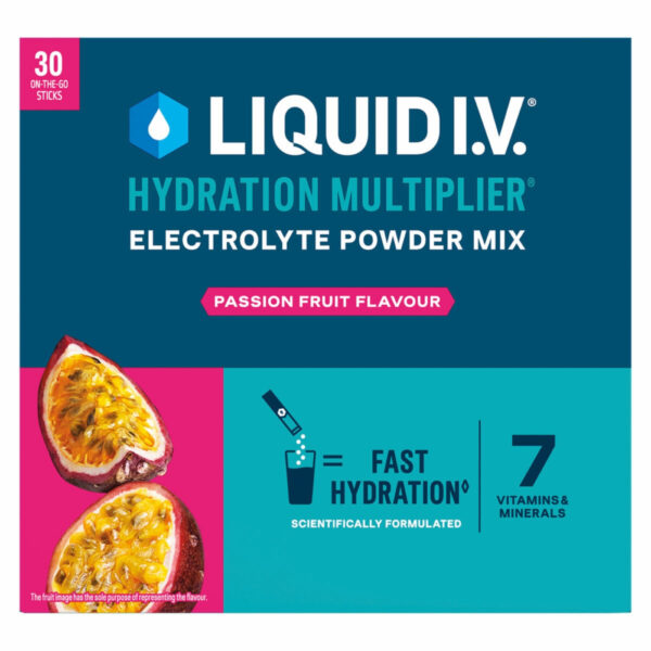 Liquid I.V.® Hydration Multiplier® Electrolyte Powder Mix Passion Fruit 30 sachets