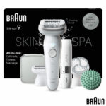Braun Silk-épil 9 SkinSpa Epilator Wet & Dry With Pivoting Head, SE9-381