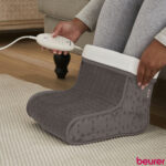 Beurer FW20 Cosy Electric Heated Foot Warmer, Taupe