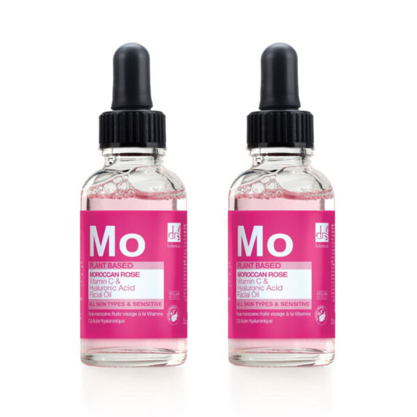 Dr Botanicals Moroccan Rose Superfood Facial Oil, 2 x 30ml