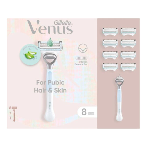Gillette Venus Razor for Pubic Hair and Skin & 9 Blades