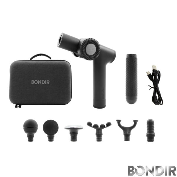 Bondir R2 Pro Relieve + Recover Percussive Massage Gun in Black