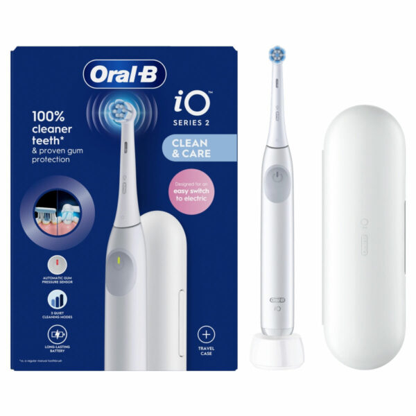 Oral-B iO2 Electric Toothbrush & Travel Case, White
