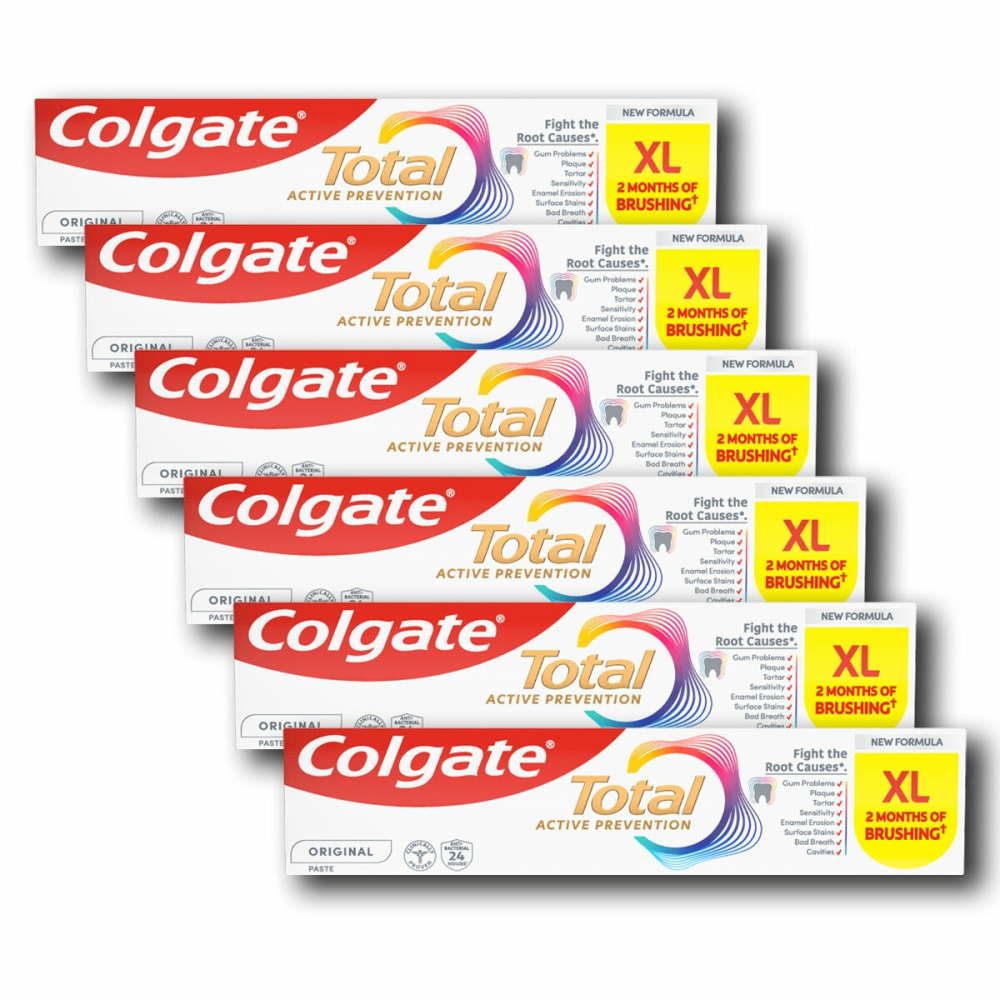 Colgate Total Active Prevention Original Toothpaste 6 x 125ml