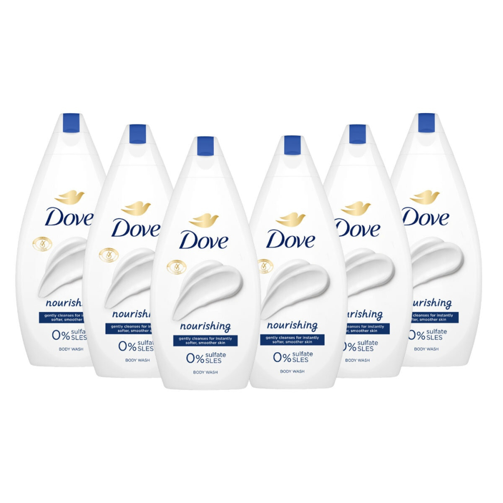 Dove Body Wash 6 x 450ml