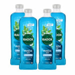 Radox Mineral Therapy Muscle Soak Bath Soak, 4 x 1L