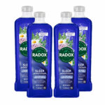 Radox Mineral Therapy Sleep Aromatherapy Bath Soak, 4 x 1L