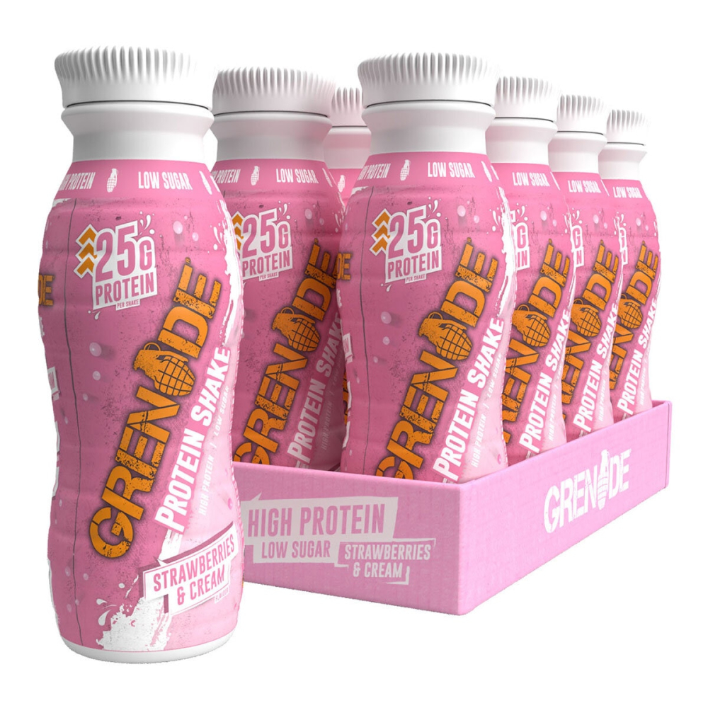 Grenade Carb Killa Strawberries & Cream High Protein Shake, 8 x 330ml