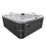 Blue Whale Spa Olive Bay 54-Jet 6 Person Hot Tub - Delivered and Installed - Image 4