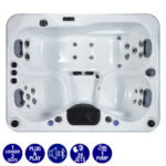 The Wellness Co Relax 1 26-Jet 3 Person Hot Tub - Delivered and Installed