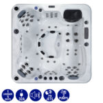 The Wellness Co Relax 4 79-Jet 6 Person Hot Tub - Delivered and Installed