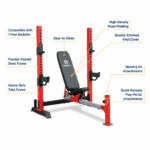 Marcy MWB-7096KT Olympic Weight Bench with Accessories - Image 4
