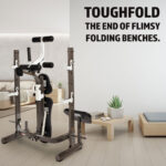 Marcy MWB-70205 Folding Olympic Barbell Bench with Rear Squat Rack - Image 2