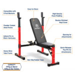 Marcy MWB-5511 Standard Weight Bench with Accessories - Image 5