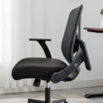 True Innovations Mesh Office Chair with Flip Up Arms - Image 4