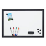 MessageStor® 24"x36" Magnetic Dry Erase Board with Accessories, White Frame - Image 4
