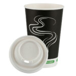 Ieco Recyclable Triple Wall Hot Cups & Lids, 16oz x 100 Pack - Image 4