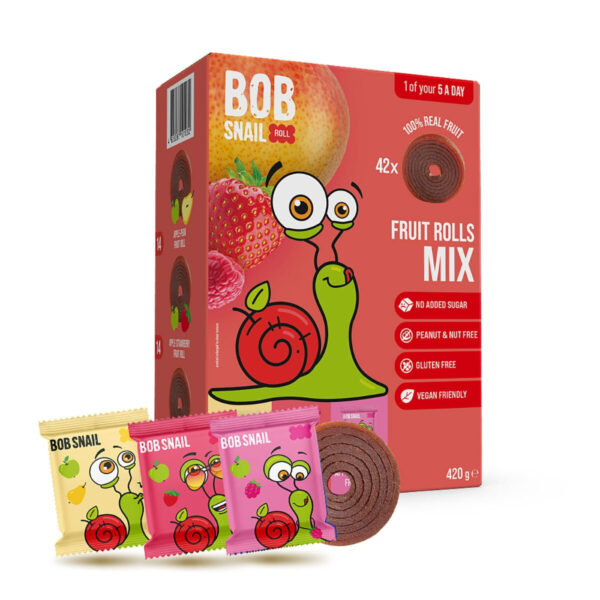 Bob Snail Fruit Rolls Mix, 420g