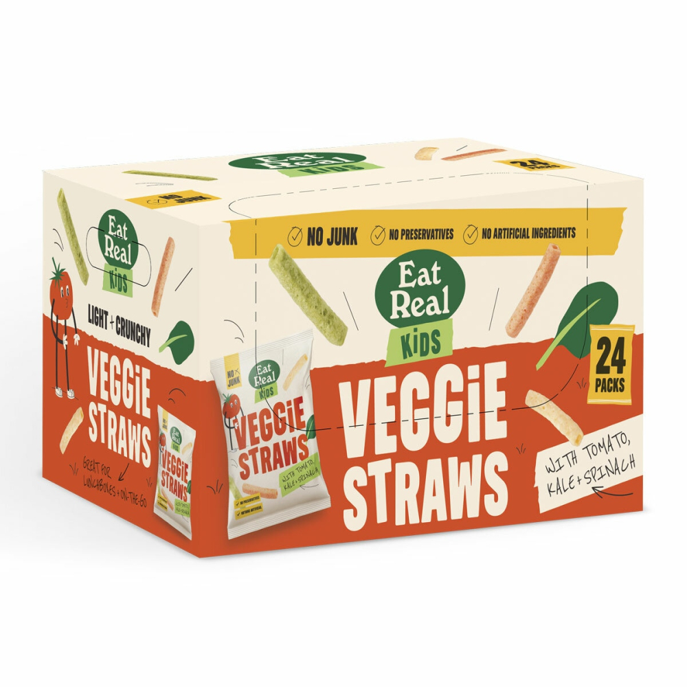 Eat Real Veggie Straws, 24 x 20g