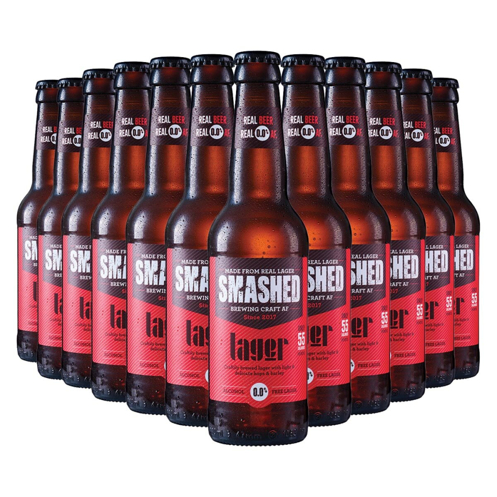 Smashed Drynks Bottles 0.0% Alcohol Free, 12 x 330ml in 5 Flavours