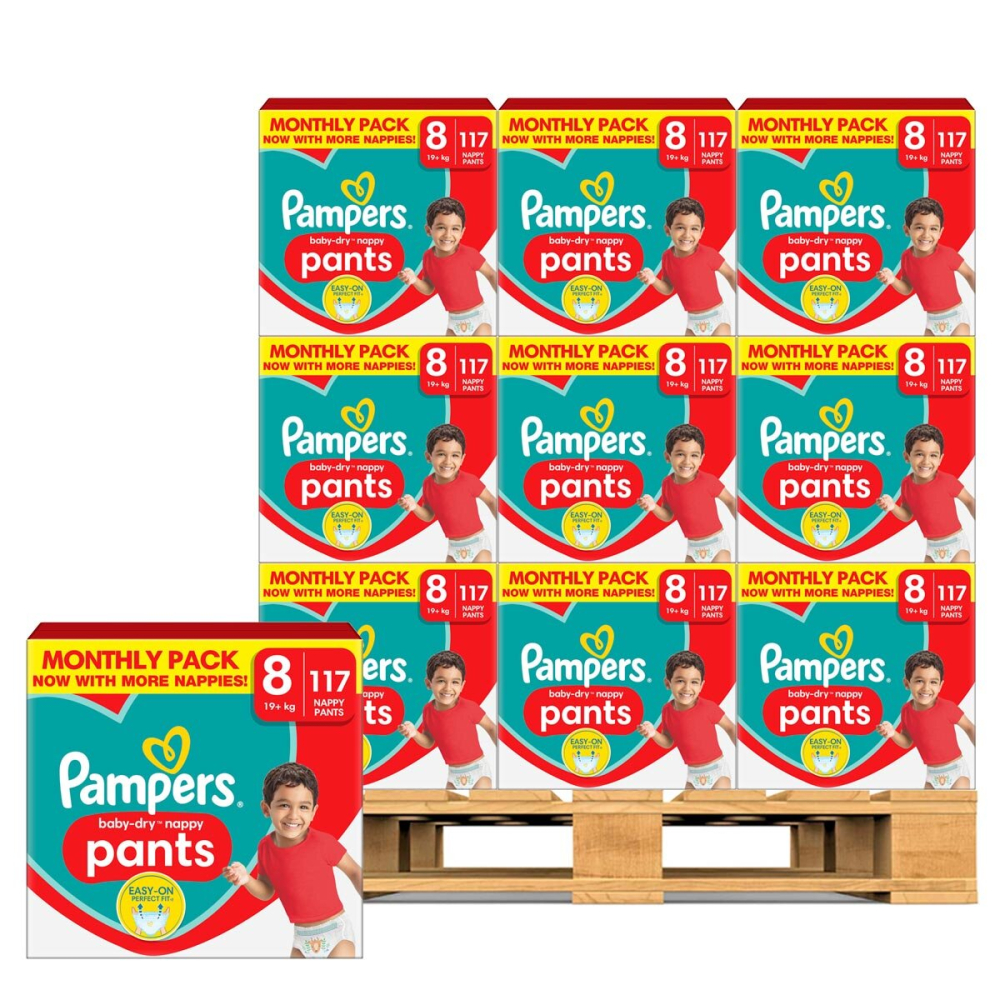 Pampers Baby Dry Pants Size 8, 30 x 117 Pack