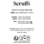 Scruffs Seattle Box Medium Pet Bed, 60 x 50cm in 4 Colours - Image 4