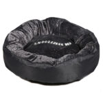 Snoozzzeee Deluxe Luxury Donut Pet Bed, 20.3cm x 63.5cm (8" x 25") in Black - Image 6