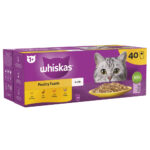 Whiskas Poultry Feast in Jelly Pouches 1+, 40 x 85g - Image 2