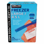 Kirkland Signature Freezer Large Bags 4.5L, 192 Count