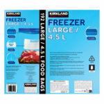 Kirkland Signature Freezer Large Bags 4.5L, 192 Count - Image 4