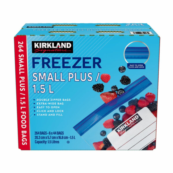 Kirkland Signature Freezer Medium Bags 1.5L, 264 Count
