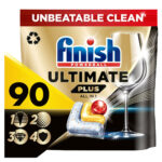 Finish Ultimate Plus All in One Lemon Sparkle, 90 Pack - Image 6
