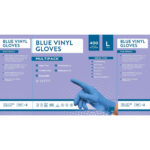 Jena Blue Vinyl Gloves, 400 Pack in 2 Options - Image 3