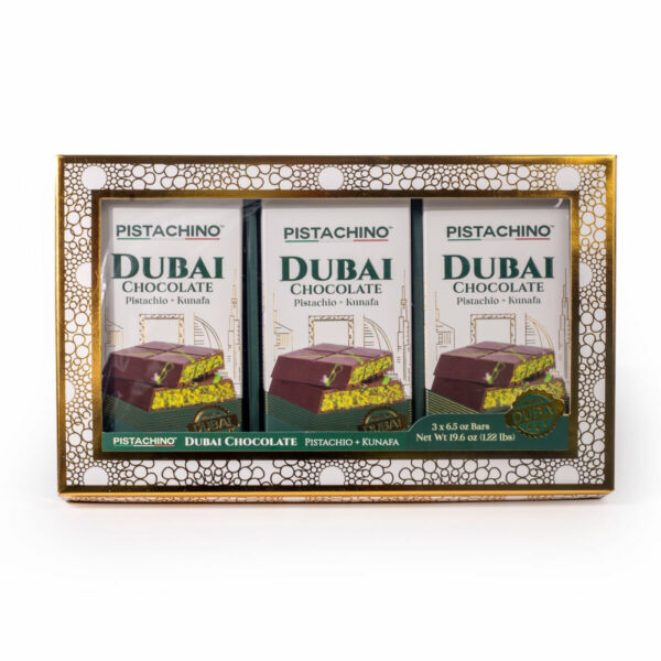 Pistachino Dubai Bar Gift Set, 3x185g