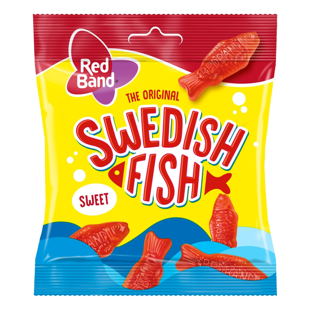 Red Band Swedish Fish, 10 x 100g