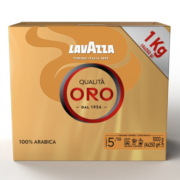 Lavazza Qualita Oro Arabica Ground Coffee, 4 x 250g