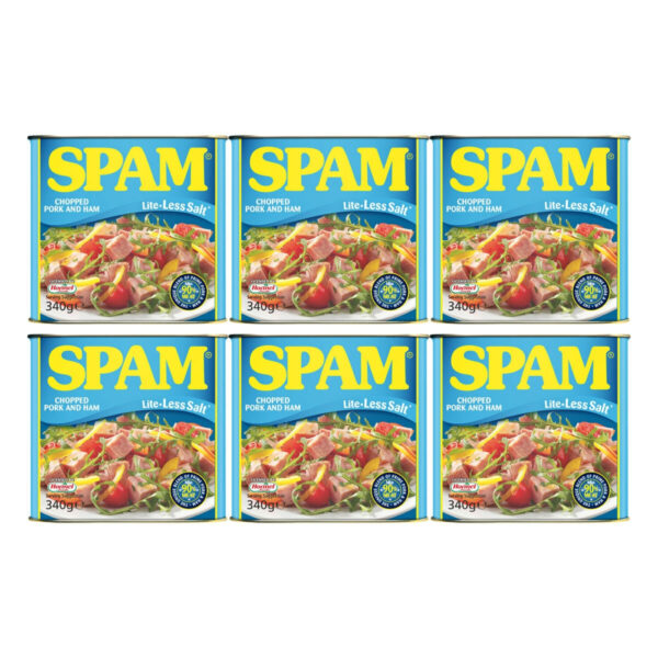 SPAM Lite Chopped Pork and Ham 6 x 340g