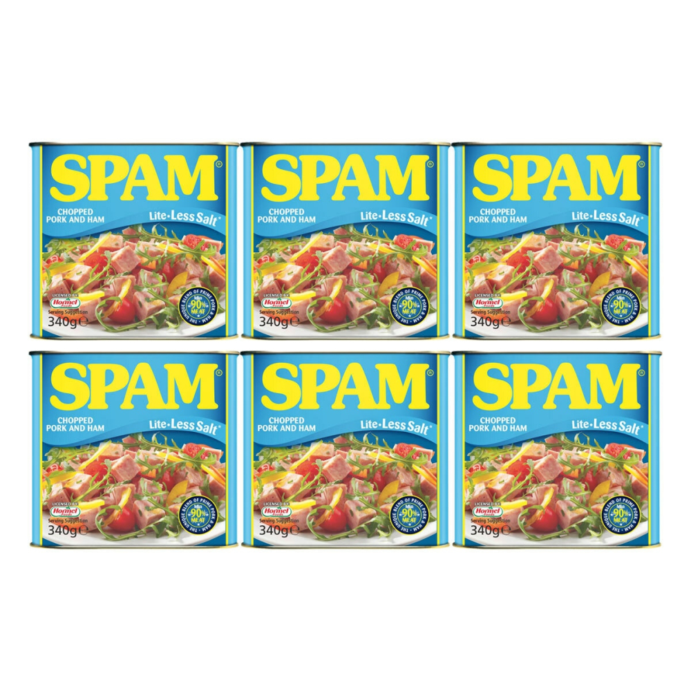 SPAM Lite Chopped Pork and Ham 6 x 340g