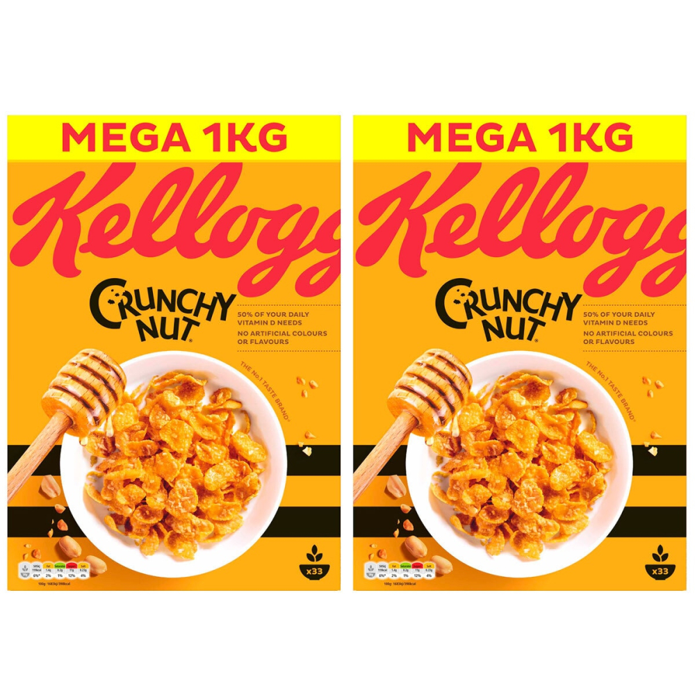Kellogg's Crunchy Nut, 2 x 1kg
