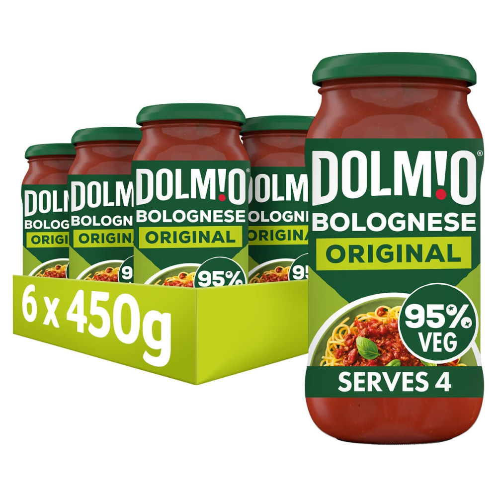 694847ea8856baaa9764ab6013755e82ccf5f96acec802fb6f759.jpg Dolmio Original Bolognese Sauce, 6 x 450g - Image 1