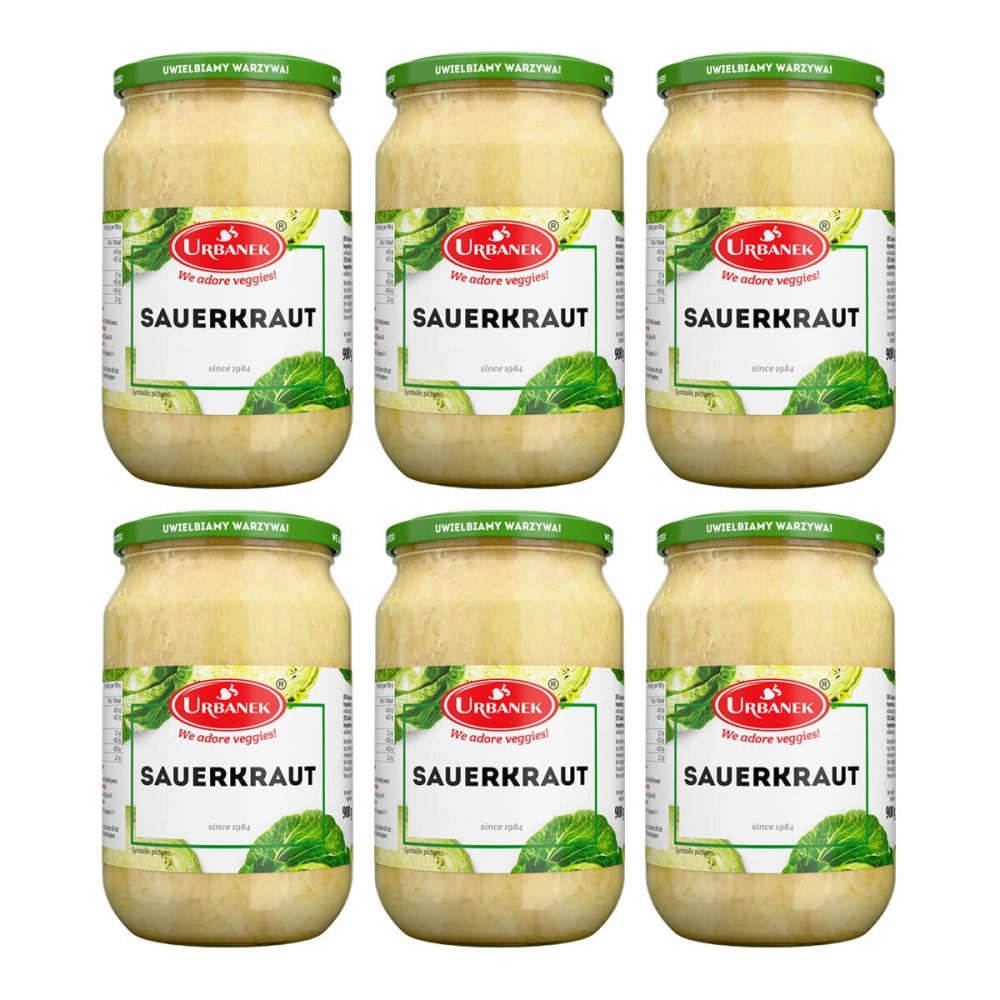 Urbanek Sauerkraut, 6x900g