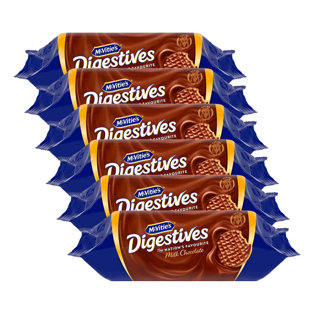 McVities Milk Chocolate Digestives, 6 x 266g