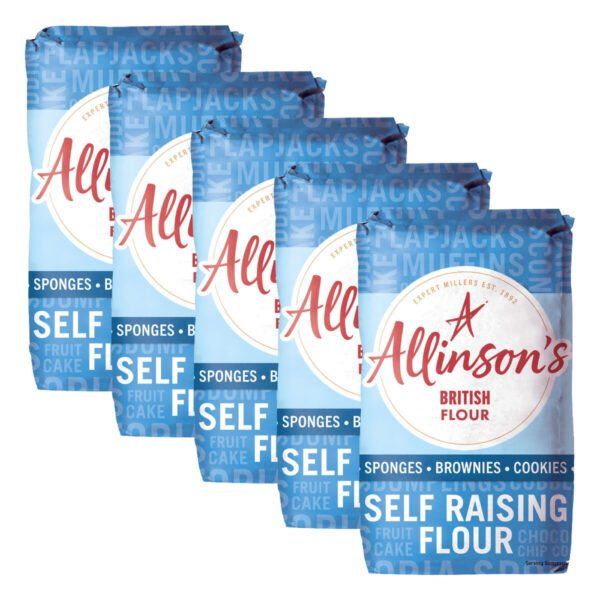 Allinson's Self Raising Flour, 5 x 1kg